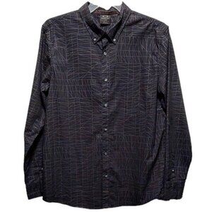 Oakley Men's Large Black Abstract LS Shirt
